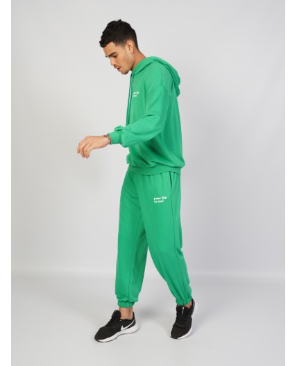 102013 0000/1 Комплект с брюками худи длинный рукав УНИСЕКС LOUNGE зеленый