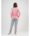 201070 2797 Комплект с брюками длинный рукав PAINT розовый