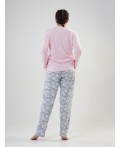 204039 6531 Комплект с брюками длинный рукав SEA розовый