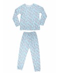 CLE пижама дев. 761881ин 52-64, св.серый/св.голубой