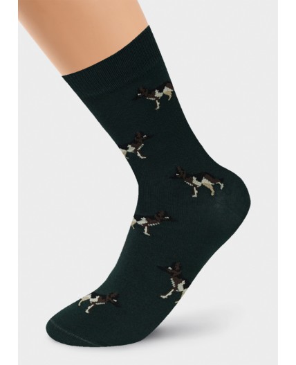 CLE Носки муж.К3216Л trend хл+эл, т.зелёный