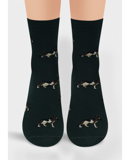 CLE Носки муж.К3216Л trend хл+эл, т.зелёный