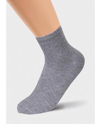 CLE Носки жен.Д201М махр.след, меланж серый