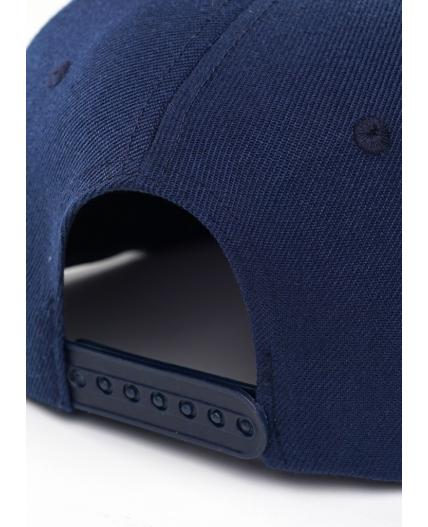 CLE Бейсболка 15 прям вышивка (GK1603-1001 кепка с козыр), т.синий/молочный