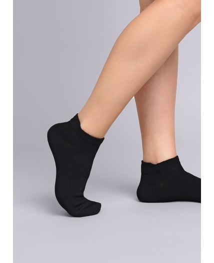 CLE Носки дет.С184 20-22,22 база укороч, чёрный