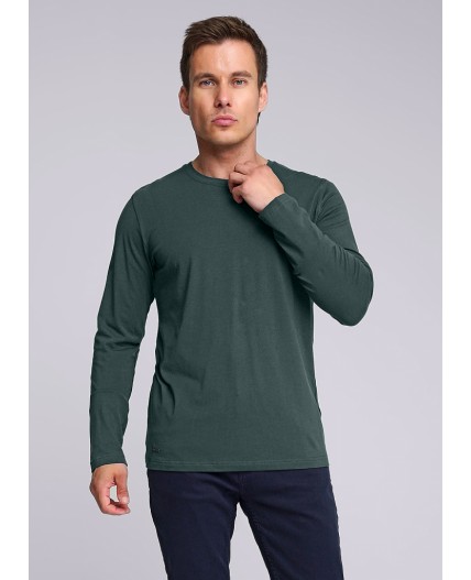 CLE джемпер муж. 600374/2гг, т.зелёный