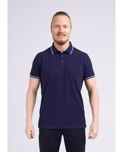 CLE джемпер муж 602230з поло, т.синий