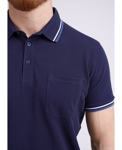 CLE джемпер муж 602230з поло, т.синий