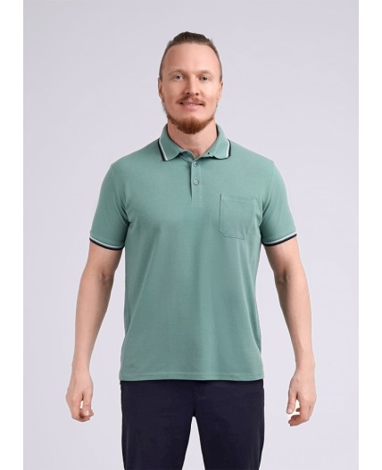 CLE джемпер муж 602230з поло, зелёный