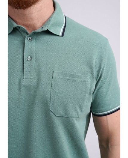 CLE джемпер муж 602230з поло, зелёный