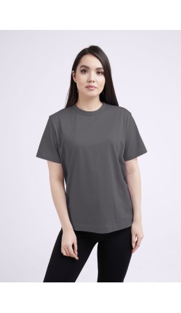 CLE LF011 Футболка жен. ЧБ база, т.серый