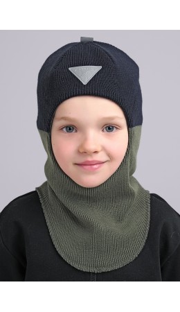 CLE Шапка-шлем дет. 444103ап, хаки/т.синий