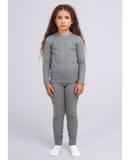 CLE Комплект дев. 909544вн мел термо, меланж серый