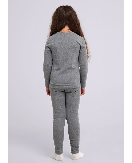 CLE Комплект дев. 909544вн мел термо, меланж серый