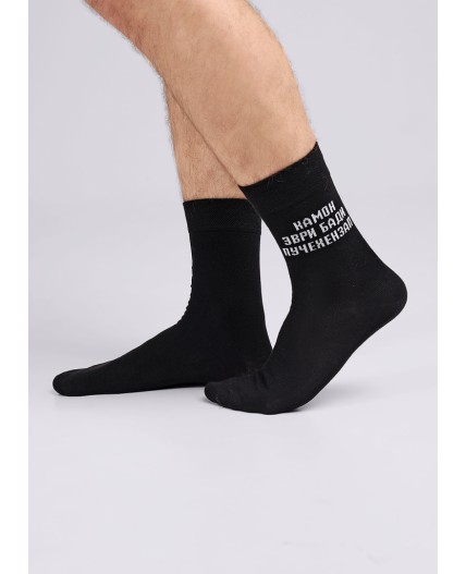 ЭЙС Носки муж.А917 23Ф хл+эл, чёрный