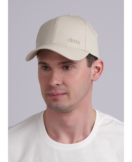 CLE Бейсболка 24 х/б (GK1601-1001 кепка с козыр), бежевый