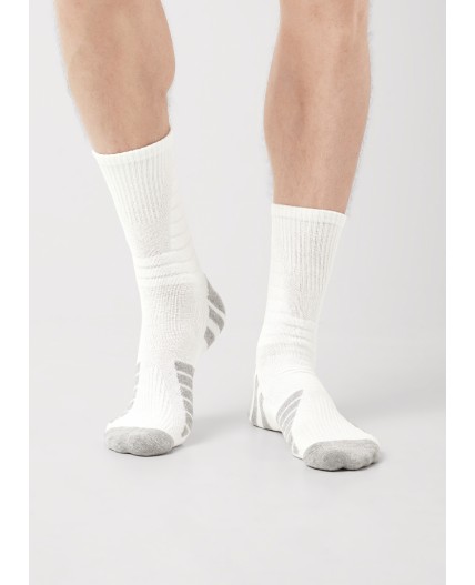 CLE Носки муж.S312П спорт база плюш, белый