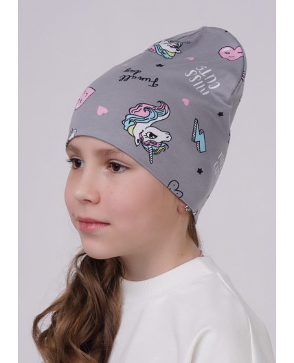 CLE Шапка дет. 525768гн, св.серый/чёрный