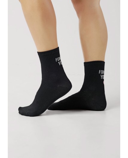 CLE Носки дет.С1525 20-22,22 свэг дев, чёрный