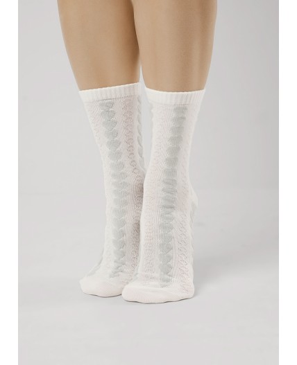 CLE Носки жен.Д5514 8 марта хл+эл, св.бежевый