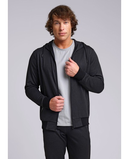 CLE Куртка муж. 632108зэ, чёрный/т.серый