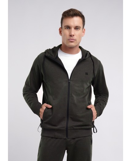 CLE Куртка муж. 632108зэ maxi, меланж т.зелёный