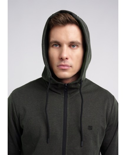 CLE Куртка муж. 632108зэ maxi, меланж т.зелёный