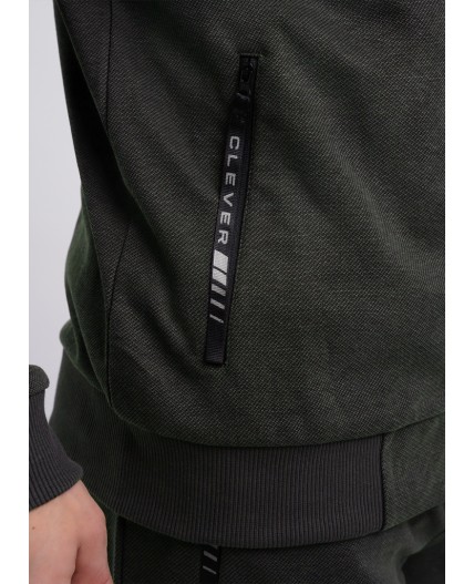 CLE Куртка муж. 632108зэ maxi, меланж т.зелёный