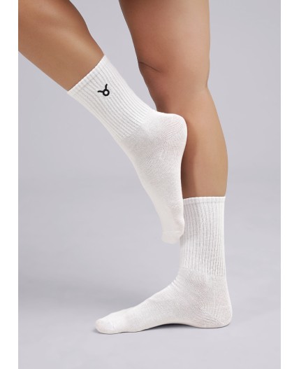 CLE Носки жен.Д5538/2 8 марта телец, белый