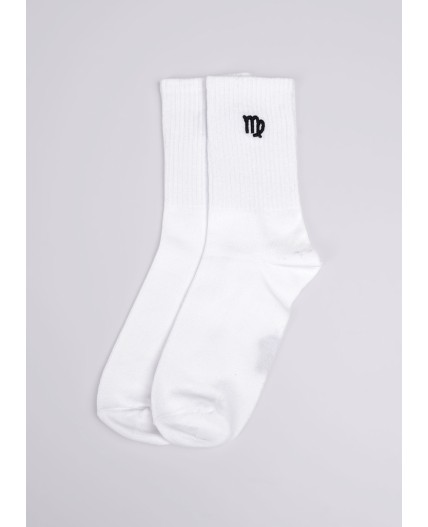 CLE Носки жен.Д5538/6 8 марта дева, белый