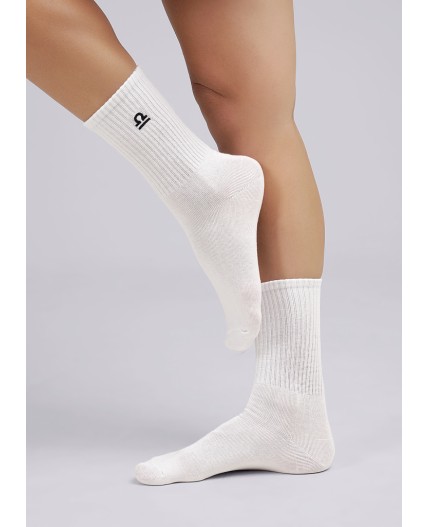 CLE Носки жен.Д5538/7 8 марта весы, белый