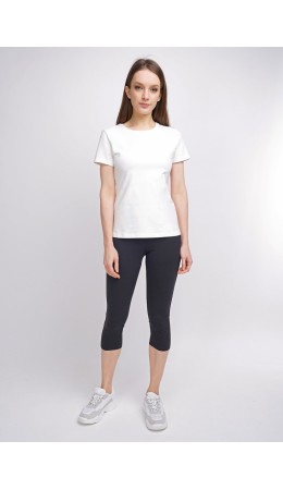 CLE LL001 Леггинсы жен.коротки, чёрный