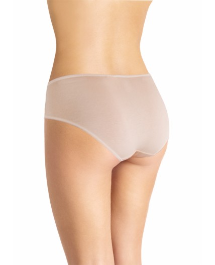 CLE C673 Трусы жен. Кружево хлопок, св.бежевый