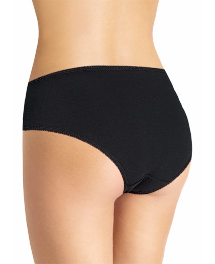 CLE C673 Трусы жен. Кружево хлопок, чёрный