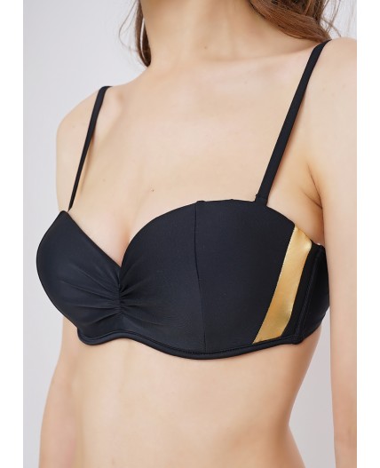 CLE SS074к Купальник ж.бандо, чёрный