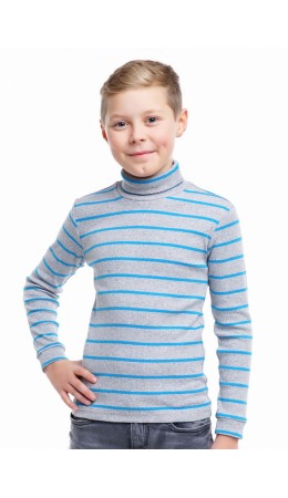 CLE джемп дет.900308шн 68-84, меланж св.серый/синий