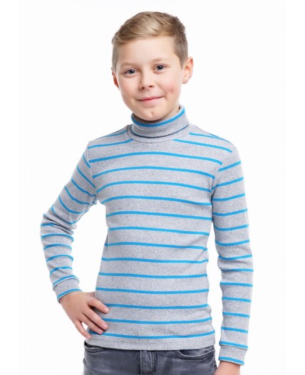 CLE джемп дет.900308шн 68-84, меланж св.серый/синий