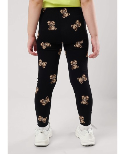 CLE Лосины дев. 903633гн, чёрный/коричневый