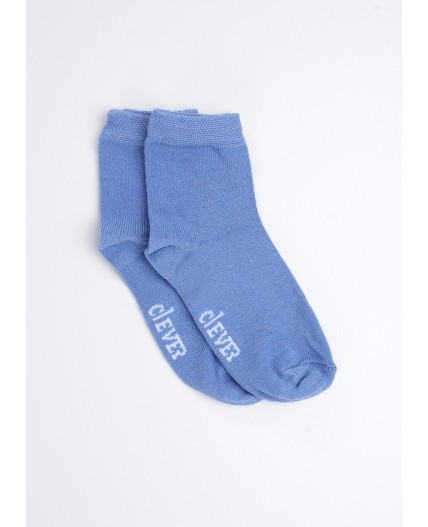 CLE Носки дет.С100ш 12-14,14-16 база хл+эл, голубой