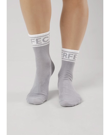 CLE Носки жен.Д5543 грэй хл+эл, св.серый
