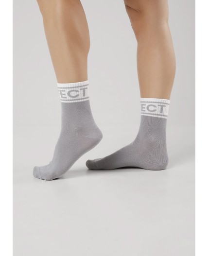 CLE Носки жен.Д5543 грэй хл+эл, св.серый
