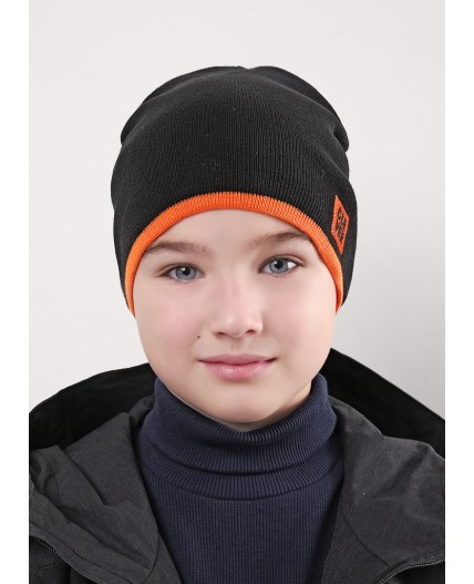 CLE Шапка дет. 554325ха, чёрный/оранжевый