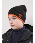 CLE Шапка дет. 554325ха, чёрный/оранжевый