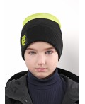 CLE Шапка дет. 554332ха, чёрный/салатовый