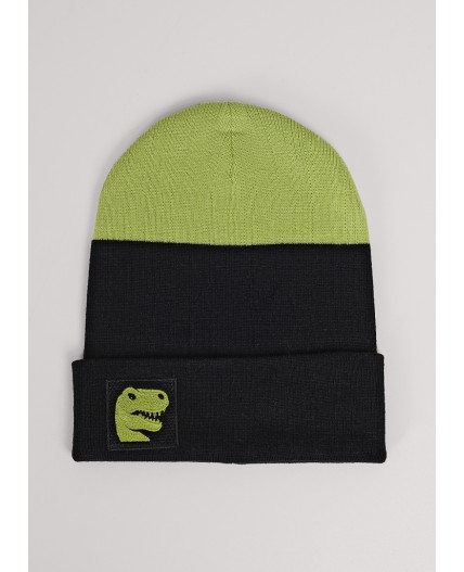 CLE Шапка дет. 554332ха, чёрный/салатовый