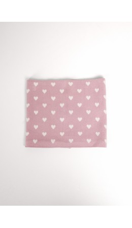 CLE Шарф 'Снуд' дет. 554343вн, розовый/молочный