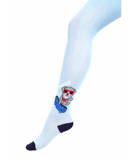 CLE Колготки дет.КД4403 92-110 мал хл+эл, голубой