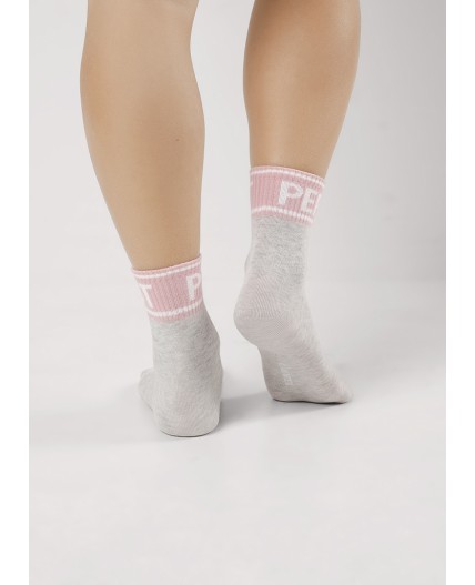 CLE Носки дет.С1535 20-22,22, меланж св.серый