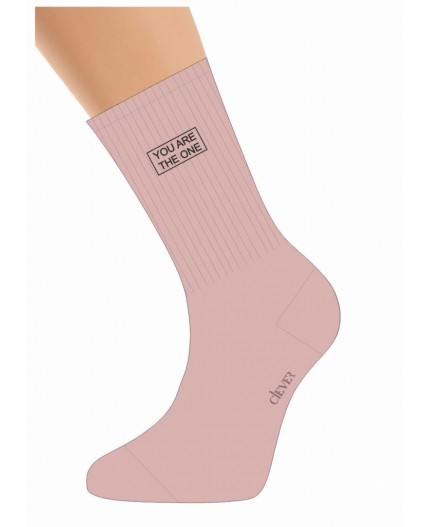 CLE Носки дет.С1537 16-18,18-20, св.розовый