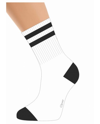 CLE Носки дет.С1539 24 кемпинг мал, белый